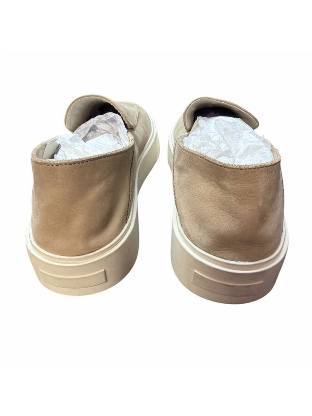 Reiss Men's Beige Nubuck Leather Slip-On Loafers Size 9 Casual Shoes NWOT - Picture 8 of 11